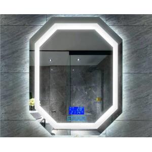 China Rectangle / Arch / Oval Fog Free Bathroom Mirror 4mm Silver Coated Glass supplier