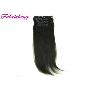 Unprocessed Straight Remy Clip In Hair Extensions Human Hair For Black Women