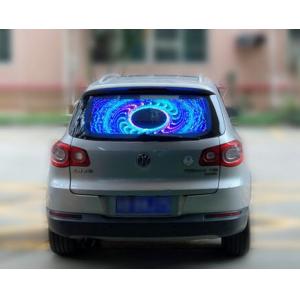 Transparent Car Rear Window LED Display 9-36V Input Wireless Programmable