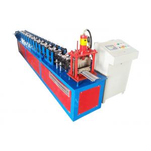 Color Steel Rolling Shutter Profile Machine , Mould Cutting Door Panel Roll Forming Machine