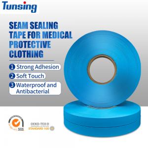 China 20mm Width Blue Waterproof EVA Heat Seam Sealing Tape For Protective Clothing supplier