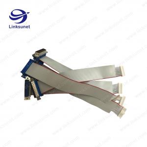 China 1.27MM PICH UL2651 - 28AWG JST IDC Connectors Ribbon Cable Gray PVC supplier