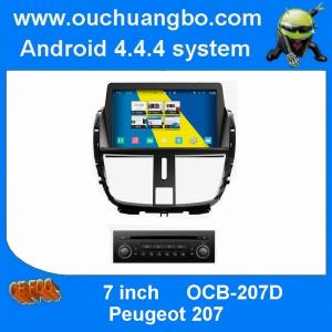 China ouchuangbo car multimedia s160 for Peugeot 207 support android 4.4 gps sat nav Bluetooth phone book radio supplier