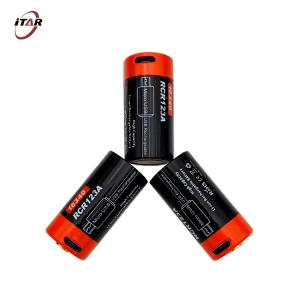 China 16340 Li Ion Rechargeable Batteries 700mAh 2.59Wh 3.7 Volt For Electronic Fans supplier