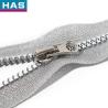China #3 Plastic Zipper with Open-end and Silver Tank Rubber Teeth For Home Textile wholesale
