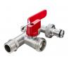 China Water Tank Outlet with Brass Tap &amp; 1/2&quot; Twin Faucet Snap Bibcock Valve wholesale