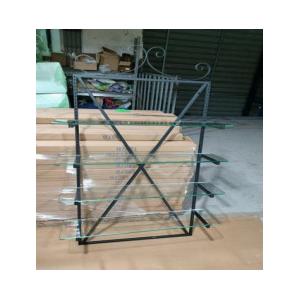 China Metal And Glass Etagere Wall Unit Powder Coating Various Sizes Available wholesale