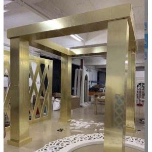 ZT-220H-2 mirror pillars chuppah decoraiton stage wedding