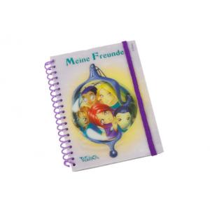 China Portable size Translucent polypropylene cover Spiral Bound Notebook supplier