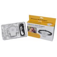 China White Remote Pet Training Collar , Ultrasonic Bark Stopper With Customized Audio Commands on sale