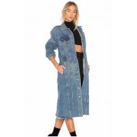 2018 trending products new wholesale casual fashion oversized long denim jean jacket women