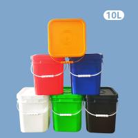 China 10L Square HDPE Plastic Container For Dry Goods Packing Liquid Storage on sale