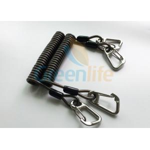 China High Security Coil Tool Lanyard Steel Reinforced 125MM Retractable Extension Cord supplier