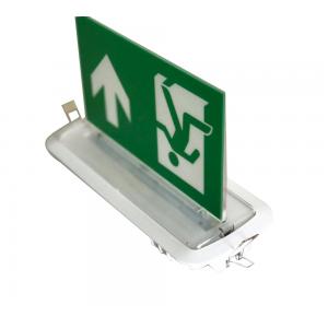 Double - Side Graphic LED Aluminum Exit Sign Ceiling Embedded Emergency Running Man