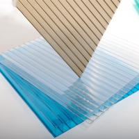 China Plastic Greenhouse Triple-Wall 8mm Polycarbonate PC Sheet For Mall  Construction on sale