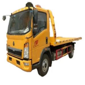 China SINOTRUK HOWO 4x2 Right Hand Drive Car Carrier Wrecker Truck 420HP Flatbed Light Duty Recovery Truck For Road Rescue supplier