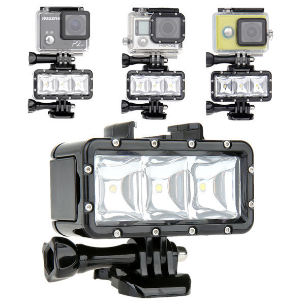 China Lumière imperméable universelle de plongée des accessoires 40M Dimmable LED de GoPro pour le héros 4 3 3+ SJCAM SJ4000 SJ5000 Xiaoyi 4K supplier