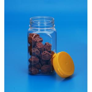 China O armazenamento dos doces do material plástico range o calibre quadrado 310Ml da forma 48MM supplier