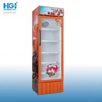 China Glass Single Door Swing Upright Showcase Cooler 370L Commercial Refrigerator on sale