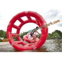 China 2 m Diameter Red Inflatable Water Toys Durable 0.9MM Thickness PVC Tarpualin OEM on sale
