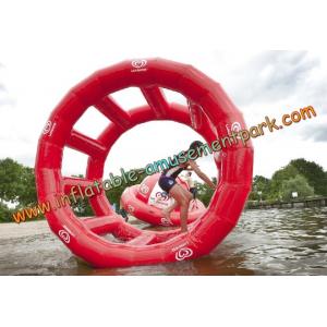 2 m Diameter Red Inflatable Water Toys Durable 0.9MM Thickness PVC Tarpualin OEM