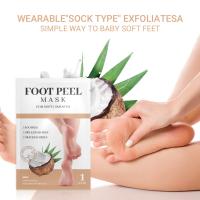China Unscented Coconut Foot Mask Foot Care Set Exfoliating And Moisturizing on sale