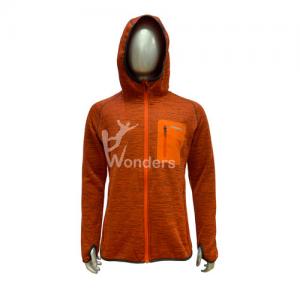 Melange Full Zip Fleece Lined Waterproof Jacket Men's Customized