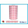 China Plaid Pattern Spunlace Nonwoven Wipe Rolls In different Color , Breakpoint Available wholesale