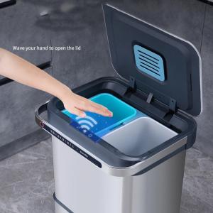 China Contenedor de basura de clasificación húmeda seca personalizado sensor inteligente de acero inoxidable wholesale
