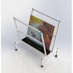 China V - Shape Metal Oil Painting Frame Office Display Shelves Arts Bin Storage Stand supplier