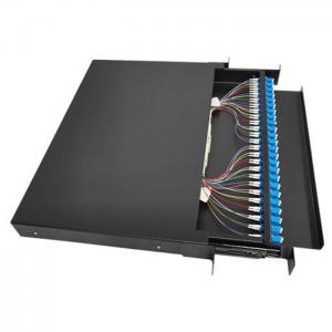 Indoor LC Patch Panel 48 Core 1U For Telephone Network System