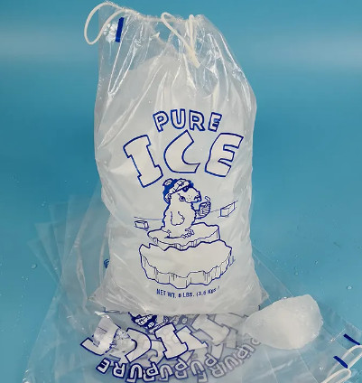 China カスタマイズされたアイスパックのポリ袋の再生利用できるドローストリングのプラスチック アイス パック wholesale