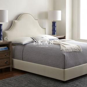 China Luxury Girls Linen Adjustable Bed Frame and China King Size Bed Dimensions supplier