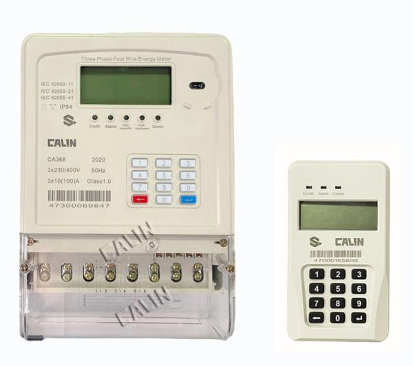 LCD Display Keypad Electricity Meter With Data Storage