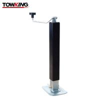 China Square Direct Weld Trailer Jack Stand With Footplate 7000lbs Capacity Topwind on sale