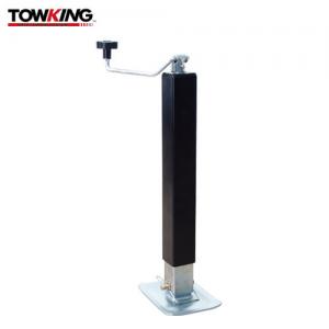 Square Direct Weld Trailer Jack Stand With Footplate 7000lbs Capacity Topwind