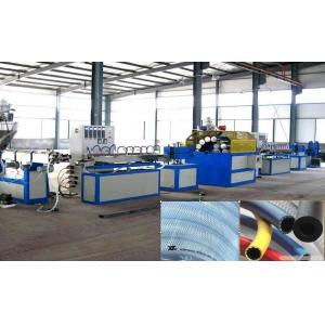 PVC Plastic Pipe Extrusion Line , PVC Fiber Reinforcing Hose Production Line For Irrigation