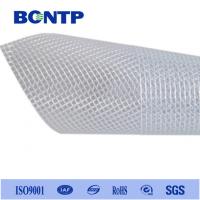 China Tear Resistant Flame Retardant PVC Transparent Mesh Fabric Transparent Mesh Tarpaulin on sale