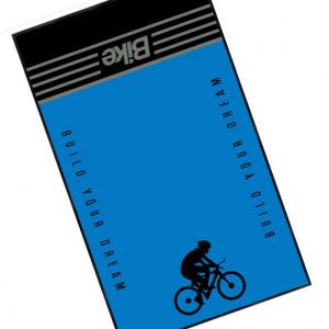 China Tpr Pvc Bike Trainer Mats Indoor Motorcycle Logo Rug With 1.5mm Backing supplier