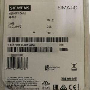 China SIEMENS 6ES7954-8LE02-0AA0 SIMATIC S7-1200 MEMORY CARDS FOR S7-1X 00 CPU/SINAMICS, 3, 3V FLASH, 12 MB wholesale