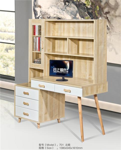 Home Furniture Modern Computer Desk With Drawers Easy Maintenance