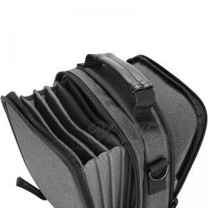 Solid Canvas Camera Filter Bag Case , Camera Lens Bag Zipper Top Long Lifespan