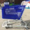 China Customizable Half Plastic Shopping Trolley Cart In Powder Coating For Steels And Plastic wholesale