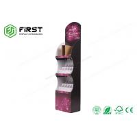 China Customized Foldable Cosmetic Pop Cardboard Displays , Corrugated Cosmetics Display Stands on sale