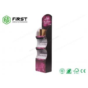 Customized Foldable Cosmetic Pop Cardboard Displays , Corrugated Cosmetics Display Stands