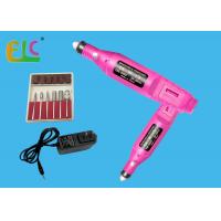 Portable Electric Nail Bits Nail File Machine ABS Case DC 9V 3000~20000RPM with 6 Drill Bits