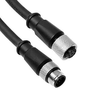 Alvin's Cables M12 A-Code 8 Pin Male to 8 Pin Female Cat6a High-Flex Shielded Sensor Actuator Cable for Cognex Industrial Camera 9.8ft
