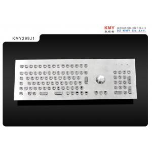 China 97 Keys Metal Mechanical Keyboard 5VDC Industrial Keyboard With Trackball supplier