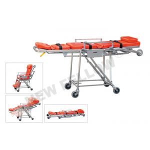 China Wheeled Stainless Steel Emergency Evacuation Stretcher For Elevator wholesale