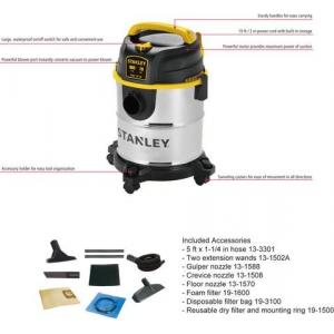 China Industrial Wet Dry Vacuum Cleaners 85 CFM Airflow With 4.0 Peak HP Motor supplier